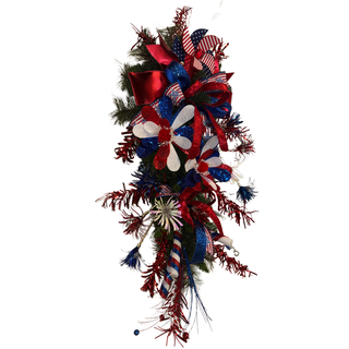 Stars & Sparkles Patriotic Teardrop