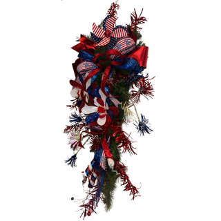 Stars & Sparkles Patriotic Teardrop