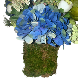 Blue & White Garden Drop-In Arrangement