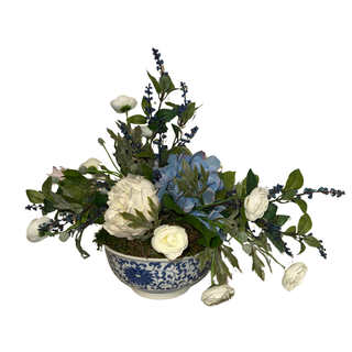 Blue Willow Garden Arrangement
