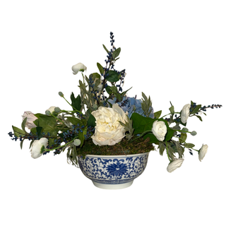 Blue Willow Garden Arrangement