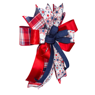 All-American Patriotic Designer Bow