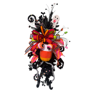 Candy Corn Monster Halloween Teardrop