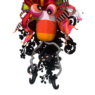 Candy Corn Monster Halloween Teardrop