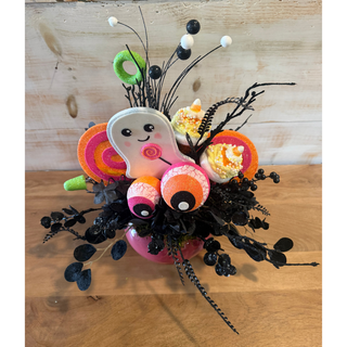 Boo-tiful Ghost Candy Halloween Arrangement