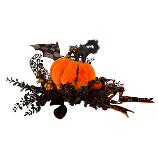 Vintage Halloween Pumpkin Arrangement