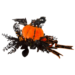 Vintage Halloween Pumpkin Arrangement