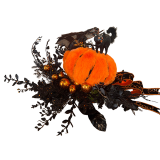 Vintage Halloween Pumpkin Arrangement