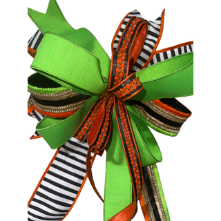 Green Sherbet Dupion Ribbon, 2.5" X 10YD
