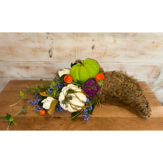 Bountiful Harvest Cornucopia Arrangement