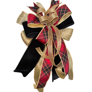 Regal Holiday Plaid Bow