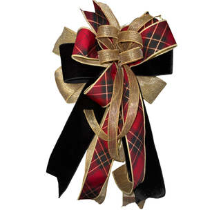 Regal Holiday Plaid Bow