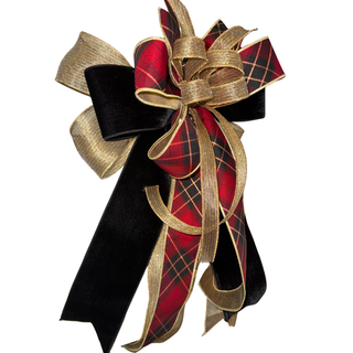 Regal Holiday Plaid Bow