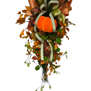 Classic Fall Pumpkin Teardrop