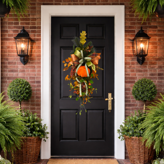 Classic Fall Pumpkin Teardrop