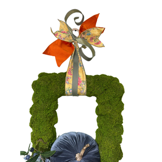 Velvet Pumpkin Moss Wreath
