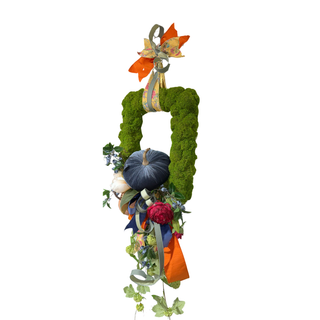 Velvet Pumpkin Moss Wreath