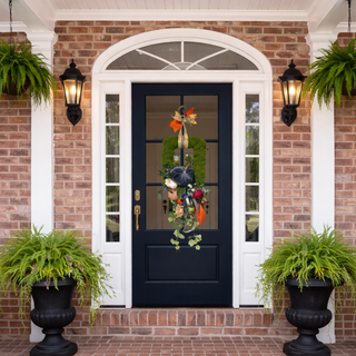 Velvet Pumpkin Moss Wreath