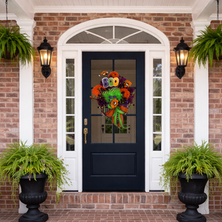 Boo-tiful Monster Halloween Wreath