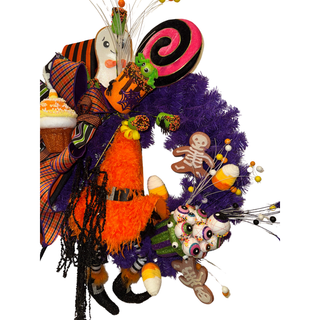 Candy Corn & Cackles Wreath