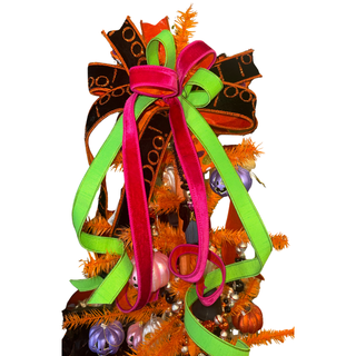 Bright Boo Halloween Bow