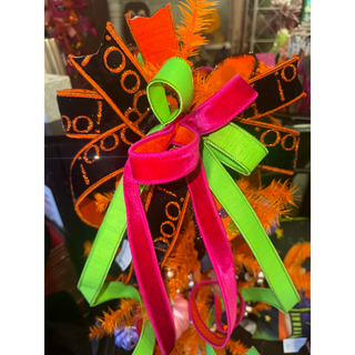 Bright Boo Halloween Bow