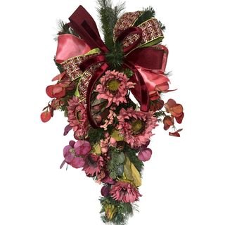 Burgundy Bloom Teardrop