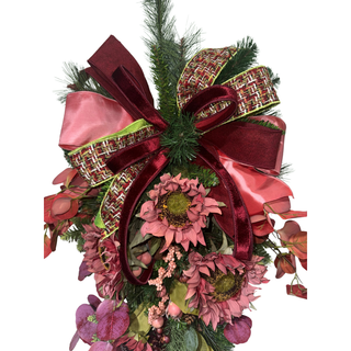 Burgundy Bloom Teardrop