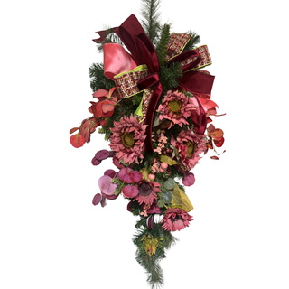 Burgundy Bloom Teardrop