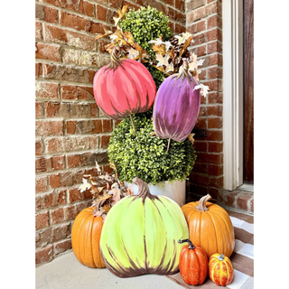 Vibrant Pink, Plum & Lime Pumpkins