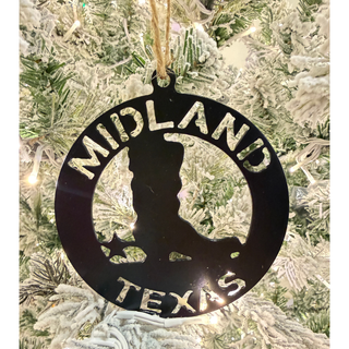 Midland Cowboy Boot Ornament