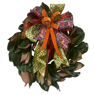Autumn Magnolia Wreath