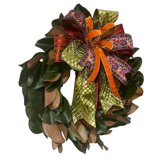 Autumn Magnolia Wreath