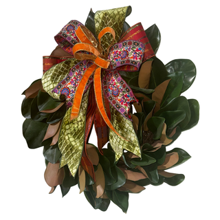 Autumn Magnolia Wreath