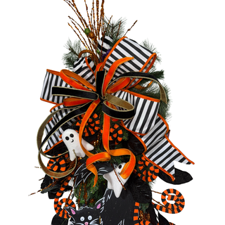 Spooky Black Cat Halloween Teardrop