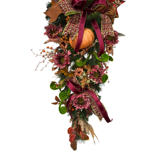 Burgundy Blooms Teardrop