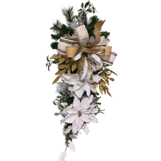 Gilded Poinsettia Teardrop