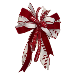 Candy Cane Wishes Christmas Bow