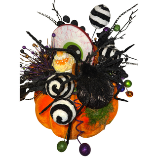 Spooky Sweets Pumpkin Arrangement