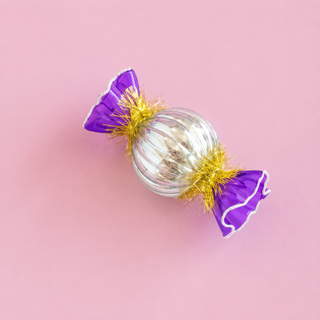 Rainbow Reflective Candy Ornament by Glitterville, 4.25"