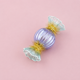 Rainbow Reflective Candy Ornament by Glitterville, 4.25"