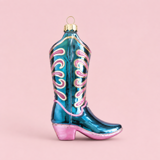 Glitter Up Cowboy Boot Ornament by Glitterville