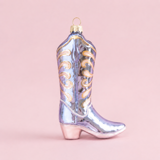Glitter Up Cowboy Boot Ornament by Glitterville