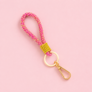 Cosmic Confetti Key Ring Loop by Glitterville