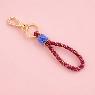 Cosmic Confetti Key Ring Loop by Glitterville