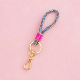 Cosmic Confetti Key Ring Loop by Glitterville
