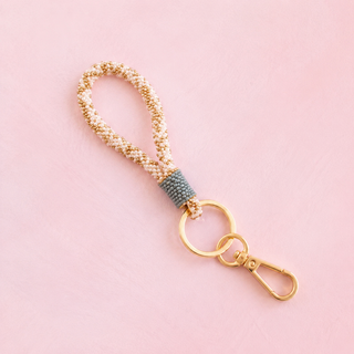 Cosmic Confetti Key Ring Loop by Glitterville