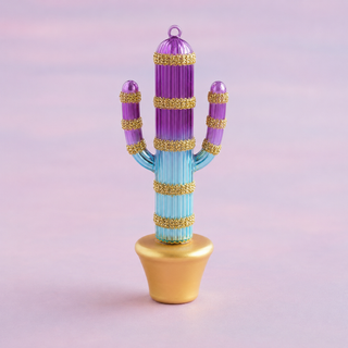 Cactus Ornament by Glitterville, 7"