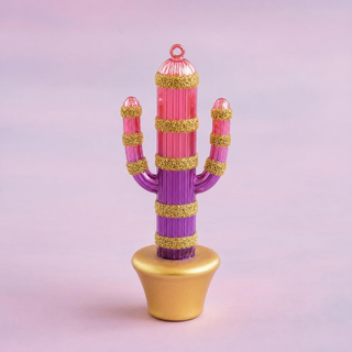 Cactus Ornament by Glitterville, 7"