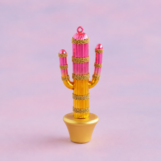 Cactus Ornament by Glitterville, 7"